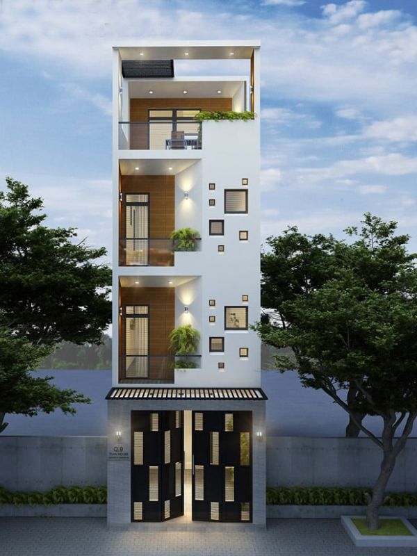 Top 15+ mẫu nhà phố 4 tầng hiện đại đẹp thiết kế đẳng cấp