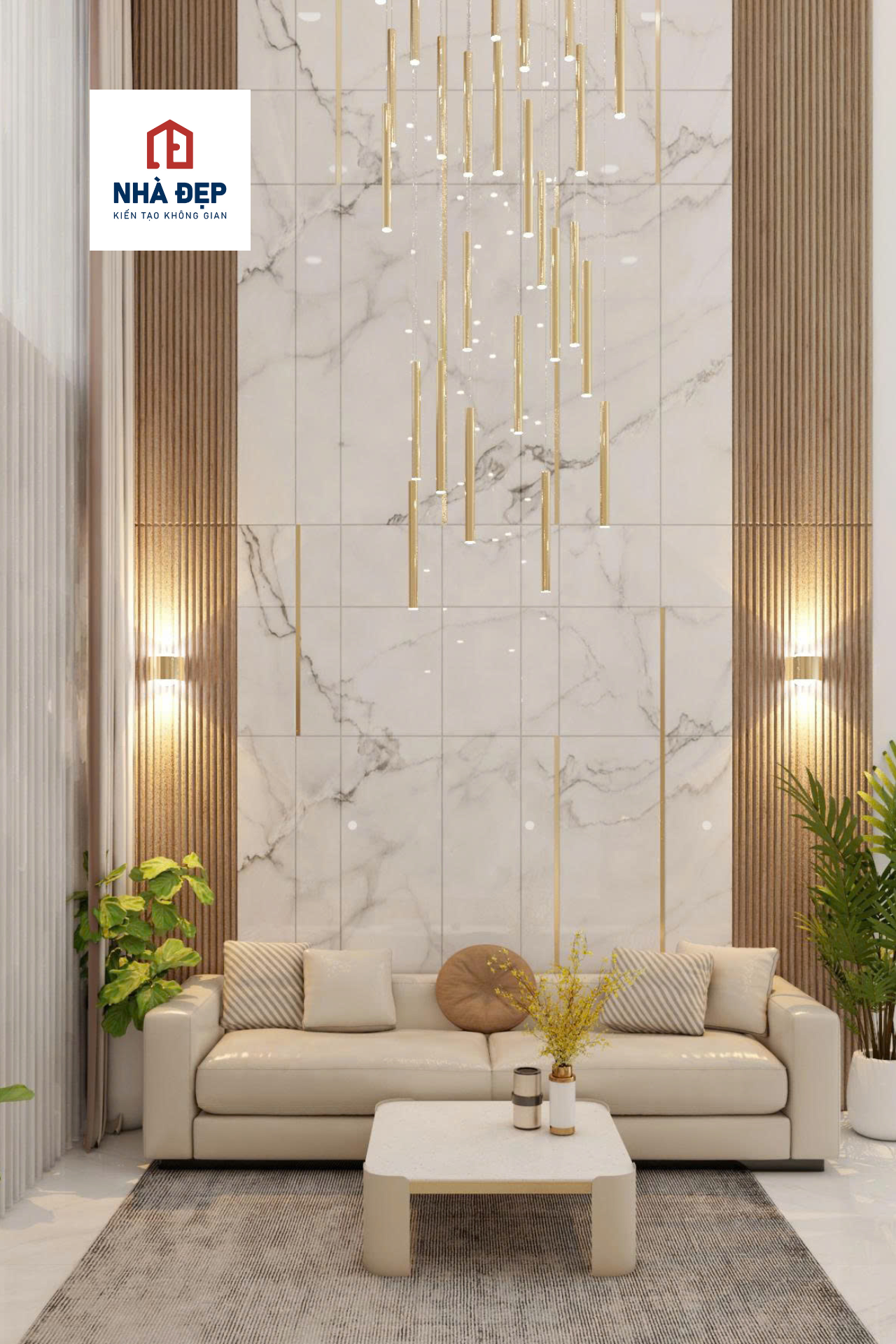 Nội thất nhà phố hiện đại, sang trọng