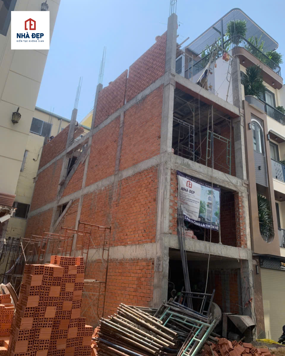 Công trình nhà phố 4x14m